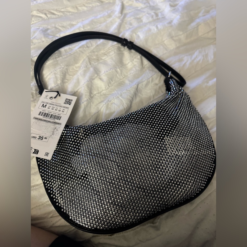 Zara sparkly shoulder bag